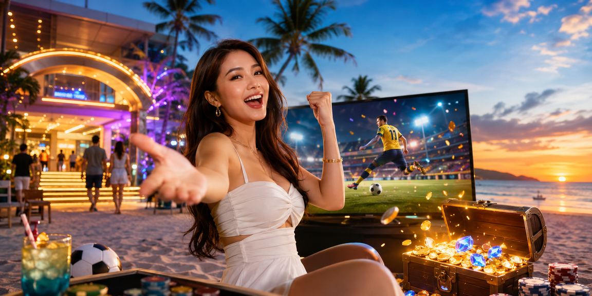 Suasana kasino hiburan gaya Melayu di Langkawi